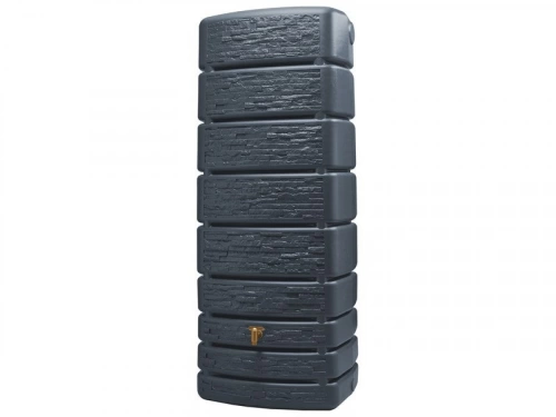 Récupérateur d'eau GARANTIA rectangulaire mural,Slim Stone , 500 litres,  gris granit