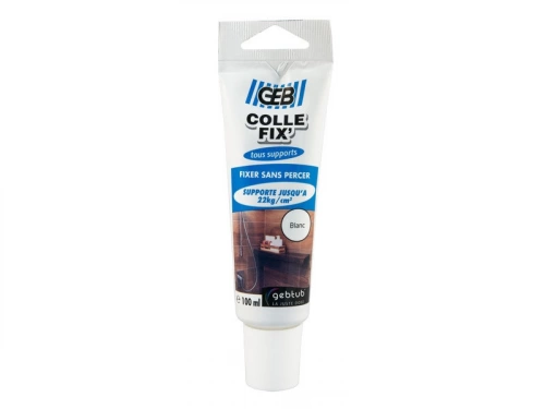 Colle Fix tous supports blanc, 100 ml GEB