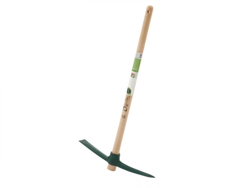 Pioche à bec acier forgé terrassier GEOLIA 2 kg manche bois 90 cm