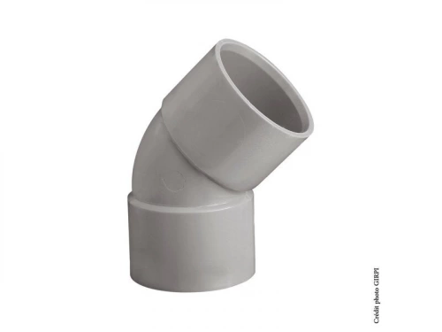 Coude Mâle / Femelle 45° Pvc Diam.80 Mm Girpi