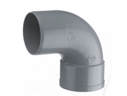 Coude mâle / femelle 87° en pvc, GIRPI, diam. 32 mm