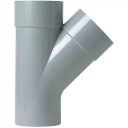 Culotte d'évacuation à 45° mâle/femelle Ø 100 mm