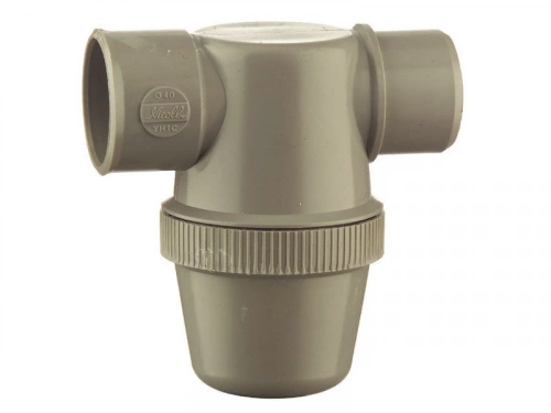 Siphon De Parcours En Pvc À Coller, Mâle / Femelle, D.40