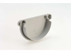 Fond unique en pvc, GIRPI, développé de la gouttière assortie 25 cm gris