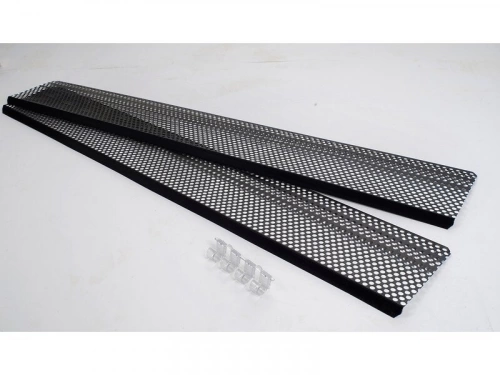 Grillage Stop-Feuilles Et Attaches Noir Pvc