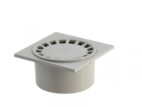 Siphon De Cour En Pvc Girpi Gris L.25 X H.13.8 Cm