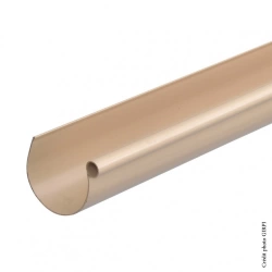 Gouttière demi-ronde pvc GIRPI dév.16 cm sable L.4 m
