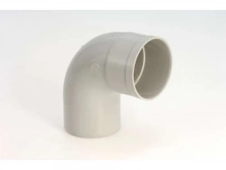 Coude 87.3° Pvc Gris Girpi, Dév.25 Cm Diam.80 Mm