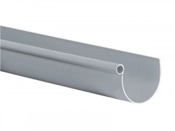 Gouttière Demi-Ronde Pvc Girpi Dév.16 Cm Grise L.4 M