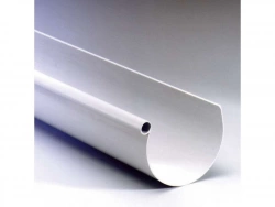 Gouttière Demi-Ronde Pvc Girpi Dév.33 Cm Grise L.4 M