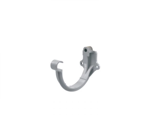 Support de bandeau de rive XGCCO16 en pvc développé 16 cm, GIRPI, diam. 50 mm gris