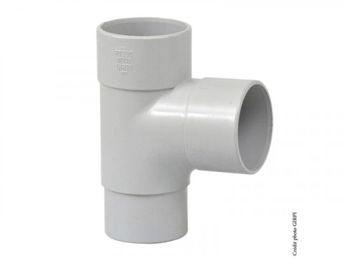 Culotte 87.3° Pvc Gris Girpi, Dév.16 Cm Diam.50 Mm