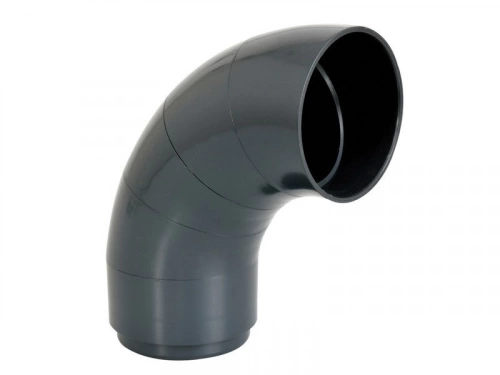 Coude unique pour gouttière Pc80a PVC