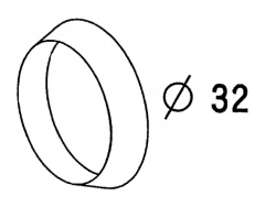 Joint conique pour tube, diam. 32 mm