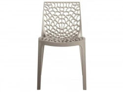 Chaise de jardin en polypropylène Grafik taupe