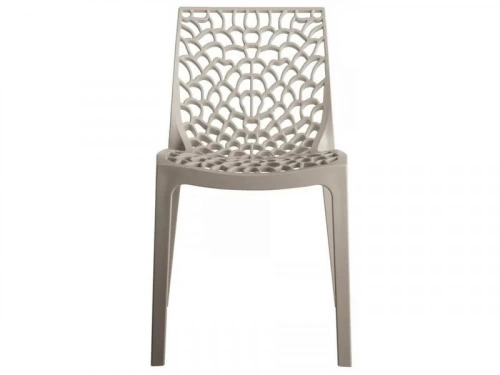 Chaise de jardin en polypropylène Grafik taupe