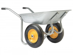 Brouette 2 Roues Acier Galvanisé Start Twin Haemmerlin, 90L, 120Kg