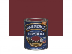 Peinture fer extérieur direct sur rouille, HAMMERITE, 0.75 L rouge basque brillant