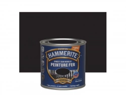 Peinture Fer Extérieur Direct Sur Rouille Hammerite Noir Ferronnerie Mat 0.25 L
