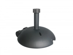 Pied de parasol lesté 2 roues et poignée anthracite, 30 kg