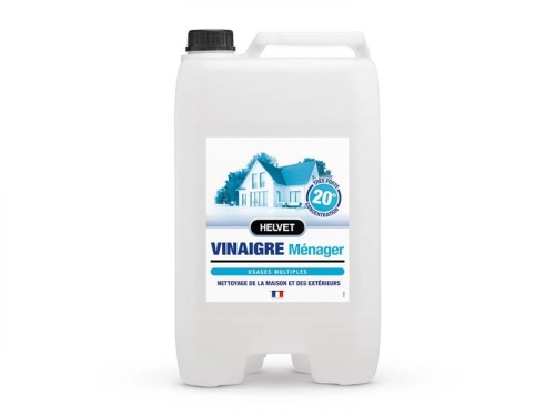 Vinaigre Ménager 20° Liquide Multisurface Helvet, 10 L
