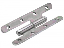Paumelle Inox Pour Porte Hettich, L.110 X L.55 Mm