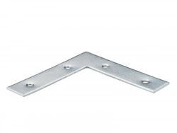 Équerre d'assemblage plate en acier zingué, HETTICH, L.190 mm