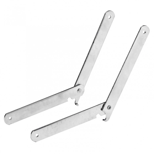 Lot de 2 compas pour tréteau HETTICH, L.200 mm