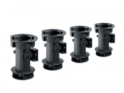 Lot De 4 Pieds Plastique À Visser H.100