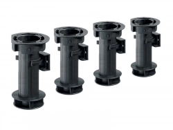 Lot De 4 Pieds Plastique À Visser H.150