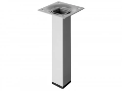 Pied Meuble Carré Hettich Fixe Acier Époxy Gris