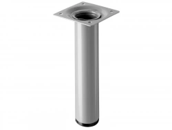 Pied Meuble Cylindrique Hettich Fixe Acier Époxy Gris
