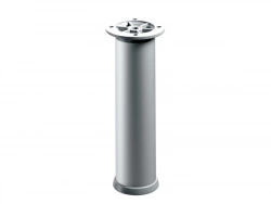 Pied Meuble Cylindrique Hettich Réglable Acier Mat Gris