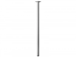 Pied De Table Basse Cylindrique Fixe Acier Mat Gris, 70 Cm