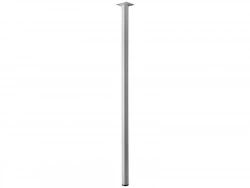 Pied De Table Cylindrique Fixe Acier Mat Gris, 80 Cm