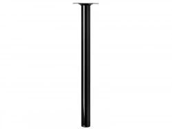 Pied De Table Basse Cylindrique Fixe Acier Époxy Noir, 40 Cm