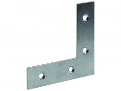 Équerre d'assemblage en acier zingué, HETTICH, l.80 mm