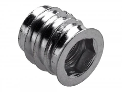 Manchon  pour patte d'assemblage acier zingue HETTICH, l.4 mm