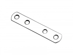 Ferrure  d'assemblage poli HETTICH, l.80 mm