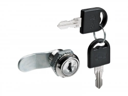 Serrure de meuble acier à encastrer HETTICH de 17 a 34 mm reversible