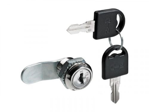 Serrure de meuble acier à encastrer HETTICH de 17 a 34 mm reversible