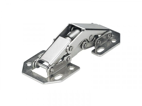 Lot de 6 charnières universelles acier pour meuble, L.77 x l.33 mm