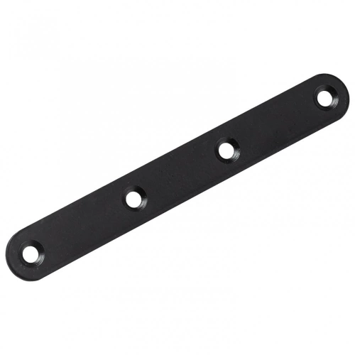 Patte d'assemblage acier noir HETTICH, L. 120 mm x l.15 mm x H.0.2 cm