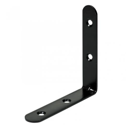 Equerre de chaise acier noir HETTICH, L.100 mm x l.20 mm x H.10 cm