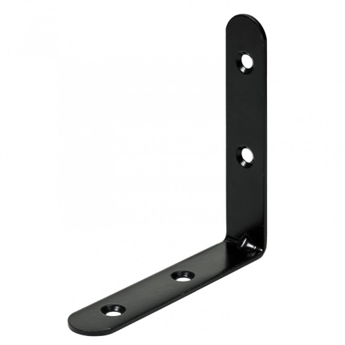 Equerre de chaise acier noir HETTICH, L.100 mm x l.20 mm x H.10 cm