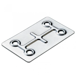 Profil d'assemblage acier zingue HETTICH, L.66 mm x l.40 mm
