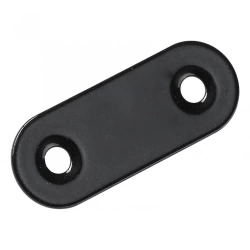 Patte d'assemblage acier noir HETTICH, L. 40 mm x l.15 mm x H.0.2 cm