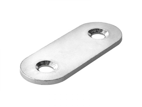 Patte d'assemblage inox mat HETTICH, L. 40 mm x l.15 mm x H.0.2 cm