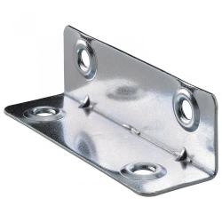 Equerre haute acier zingue HETTICH, L.67 mm x l.20 mm x H.2 cm