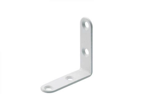 Equerre de chaise en acier époxy, HETTICH, l.30 mm blanc